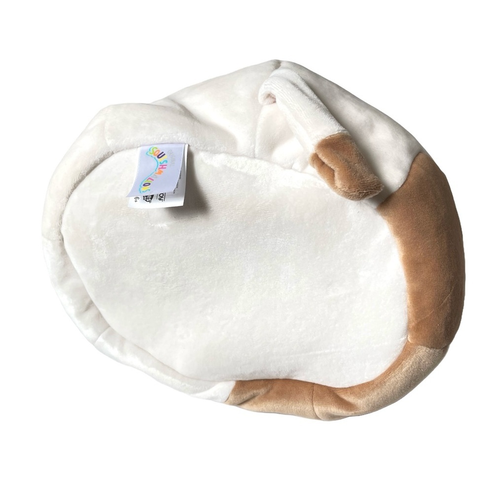 Squishmallow Winking White & Brown Cow Easter Basket, 11.5 inch tall - Picture 6 of 9